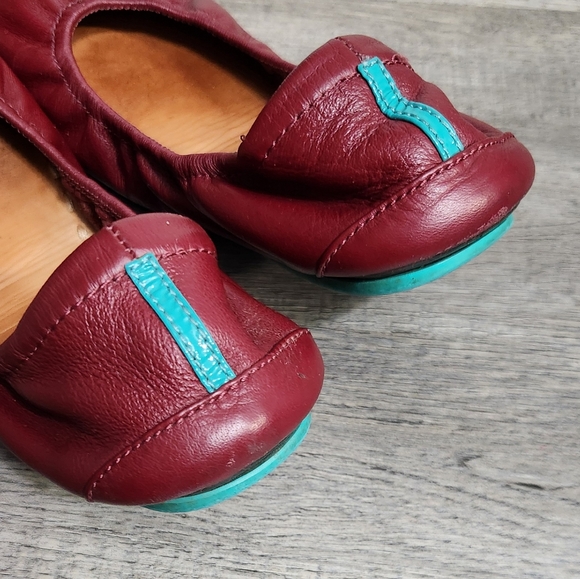 Tieks Gavrieli Ballet Flats Burgundy Red Leather Flats - Picture 7 of 15